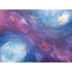 Mahira Ali, 26 x 48 Inch, Acrylic On Canvas. Abstract  Painting, AC-MALI-001